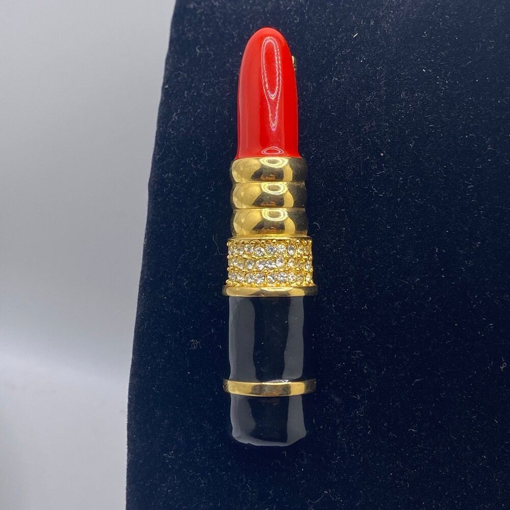 Vintage Signed KJL Kenneth Lane
Famous Lipstick Brooch